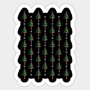 Tree-Square Sticker